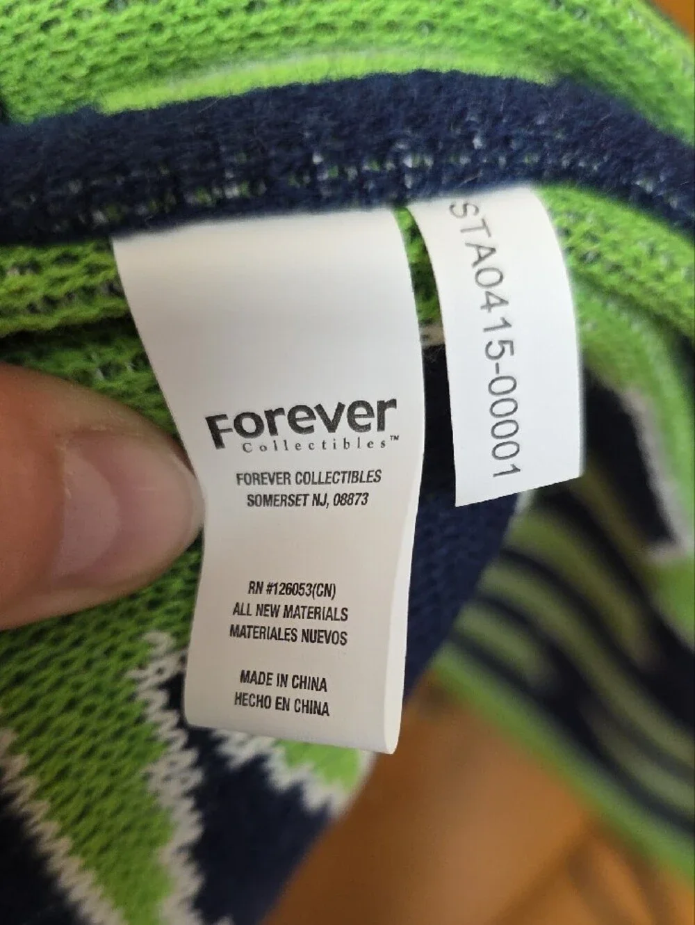 NWT Seattle Seahawks 12th Man Knit Scarf Forever Collectibles